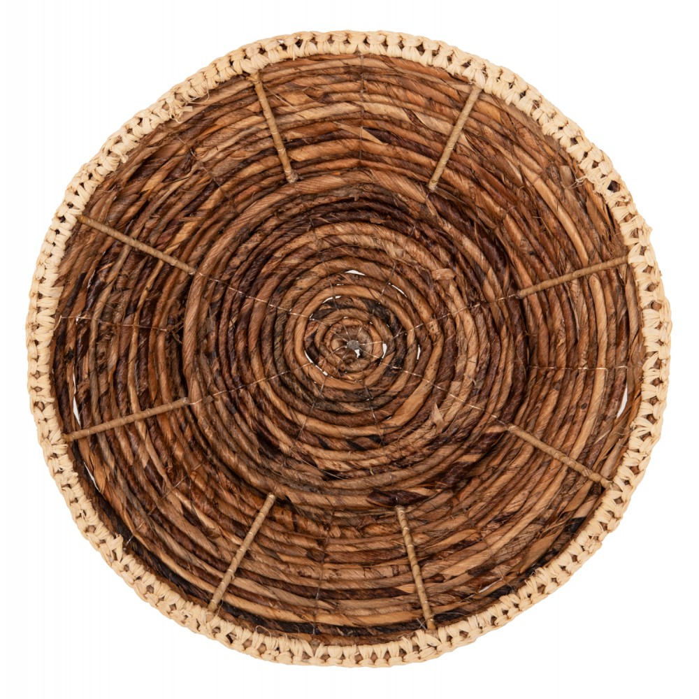 Διακοσμητικό βάζο από ψάθα σε χρώμα φυσικό Φ33x74