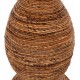 Διακοσμητικό βάζο από ψάθα σε χρώμα φυσικό Φ35x104