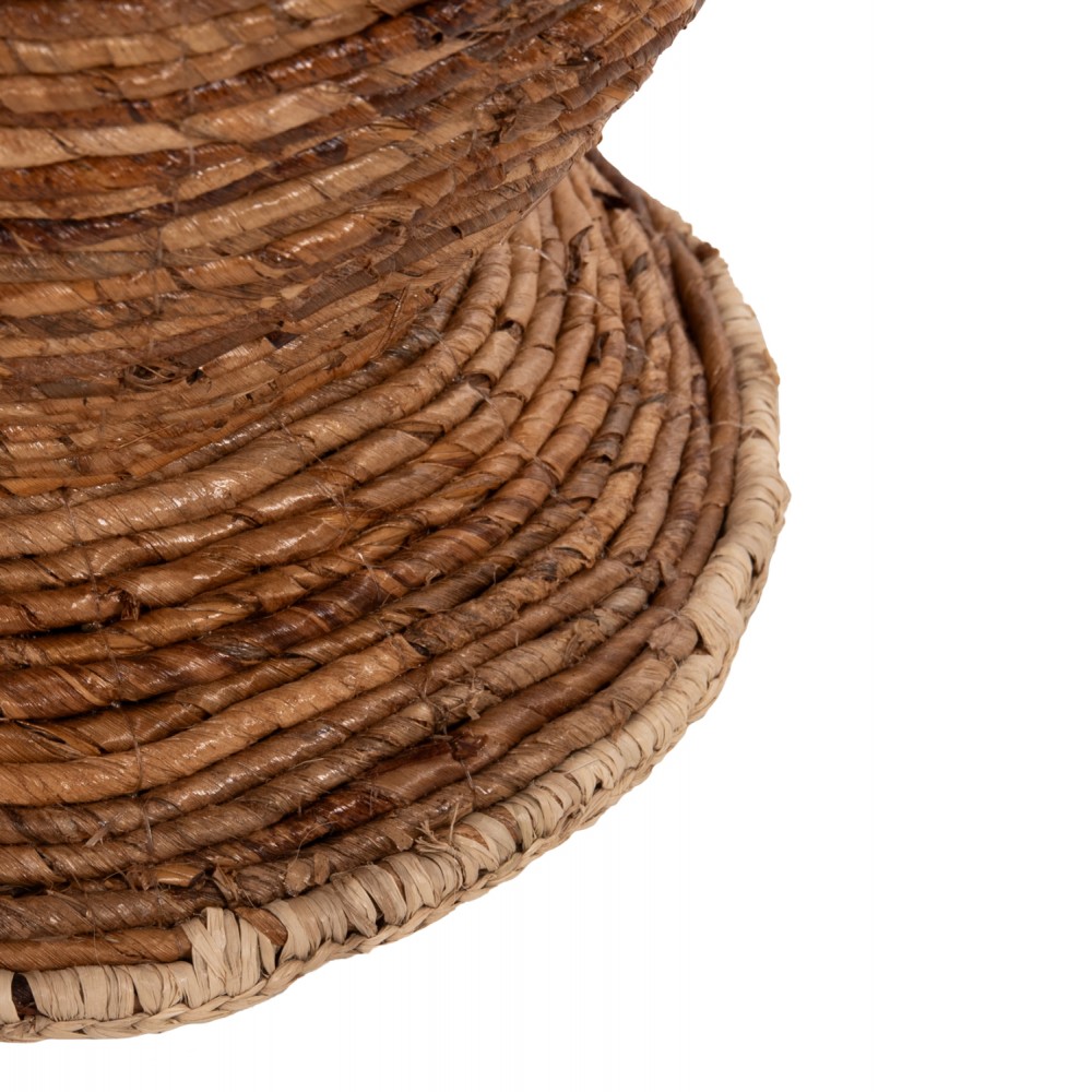 Διακοσμητικό βάζο από ψάθα σε χρώμα φυσικό Φ35x104