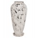 Διακοσμητικό βάζο δαπέδου σε χρώμα αντικέ λευκό Φ45x100