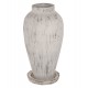 Διακοσμητικό βάζο δαπέδου σε χρώμα αντικέ λευκό Φ40x80