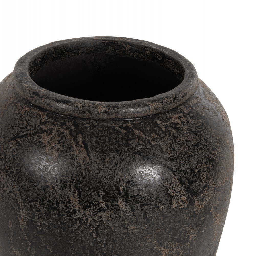 Διακοσμητικό βάζο δαπέδου σε χρώμα μαύρο Φ66x85