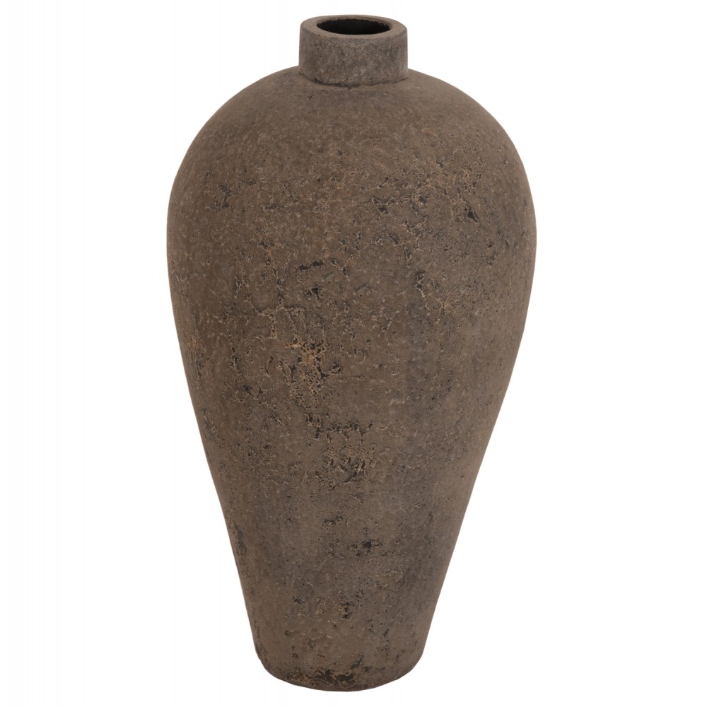Διακοσμητικό βάζο δαπέδου σε χρώμα γκρί Φ40x80