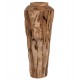 Διακοσμητικό βάζο δαπέδου από ξύλο σε χρώμα φυσικό Φ60x120