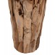 Διακοσμητικό βάζο δαπέδου από ξύλο σε χρώμα φυσικό Φ60x120