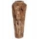 Διακοσμητικό βάζο δαπέδου από ξύλο σε χρώμα φυσικό Φ60x120