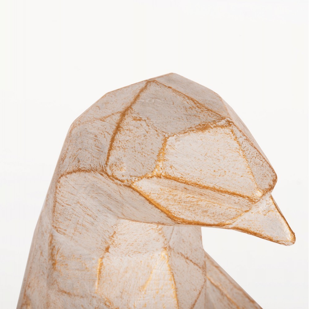 Διακοσμητικό δαπέδου σε χρώμα λευκό/χρυσό 30x20x60