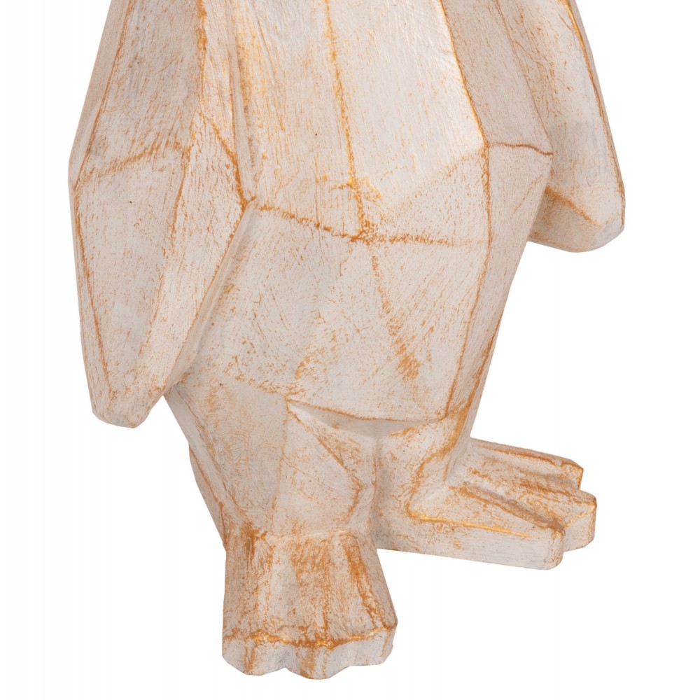 Διακοσμητικό δαπέδου σε χρώμα λευκό/χρυσό 30x20x60