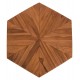 Τραπέζι σαλονιού "HEXAGON" από ξύλο σε χρώμα φυσικό 114x99x34