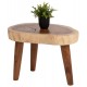 Τραπέζι σαλονιού "DOMPU" από ξύλο σε χρώμα φυσικό 66x44x46