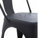 Καρέκλα "MELITA" μεταλλική σε χρώμα γκρί 43x50x82