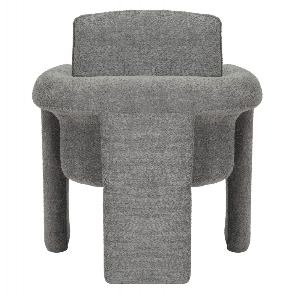 Πολυθρόνα "CRUSHER" από ύφασμα/μέταλλο σε χρώμα γκρί 82x78x87