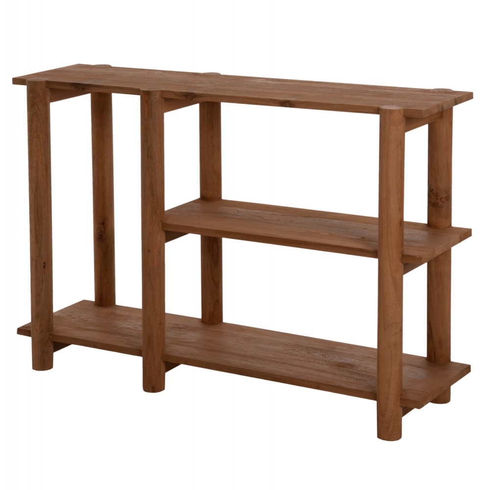 Κονσόλα "KUTAI" από ξύλο σε φυσικό χρώμα 120x35x80