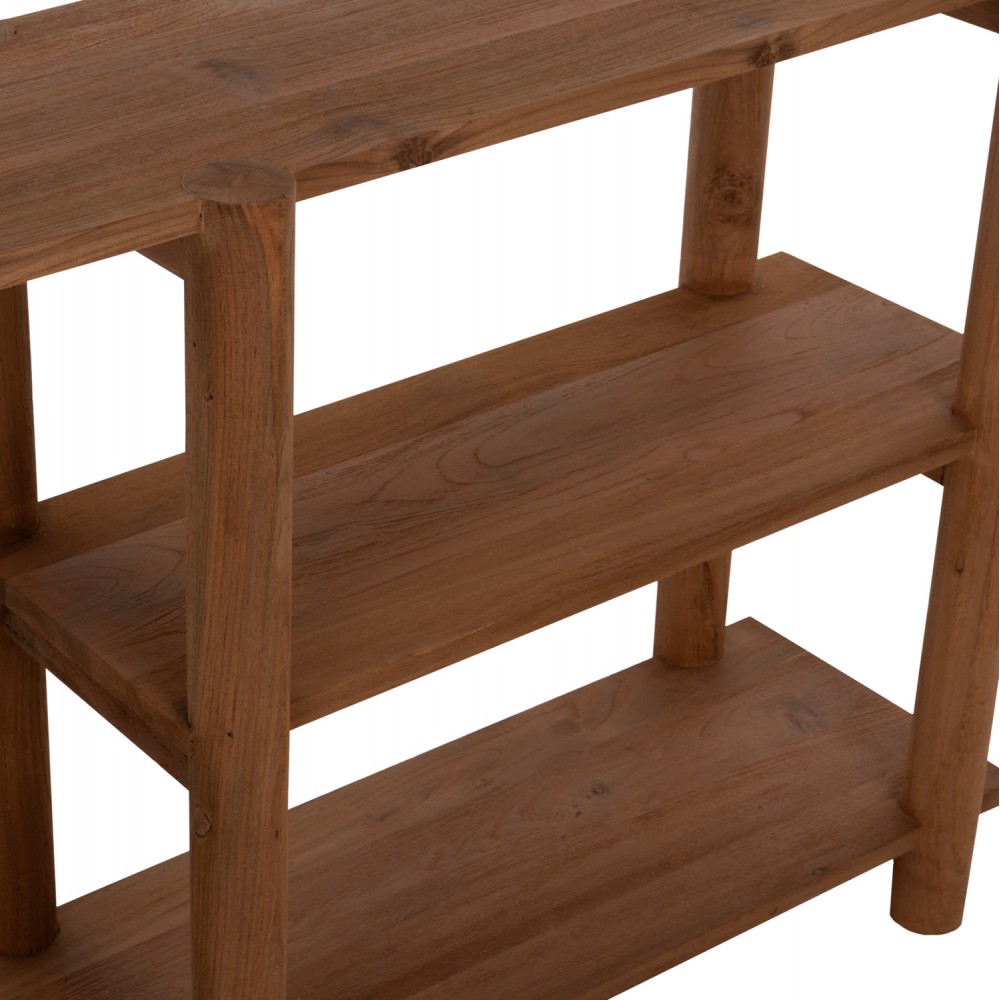 Κονσόλα "KUTAI" από ξύλο σε φυσικό χρώμα 120x35x80