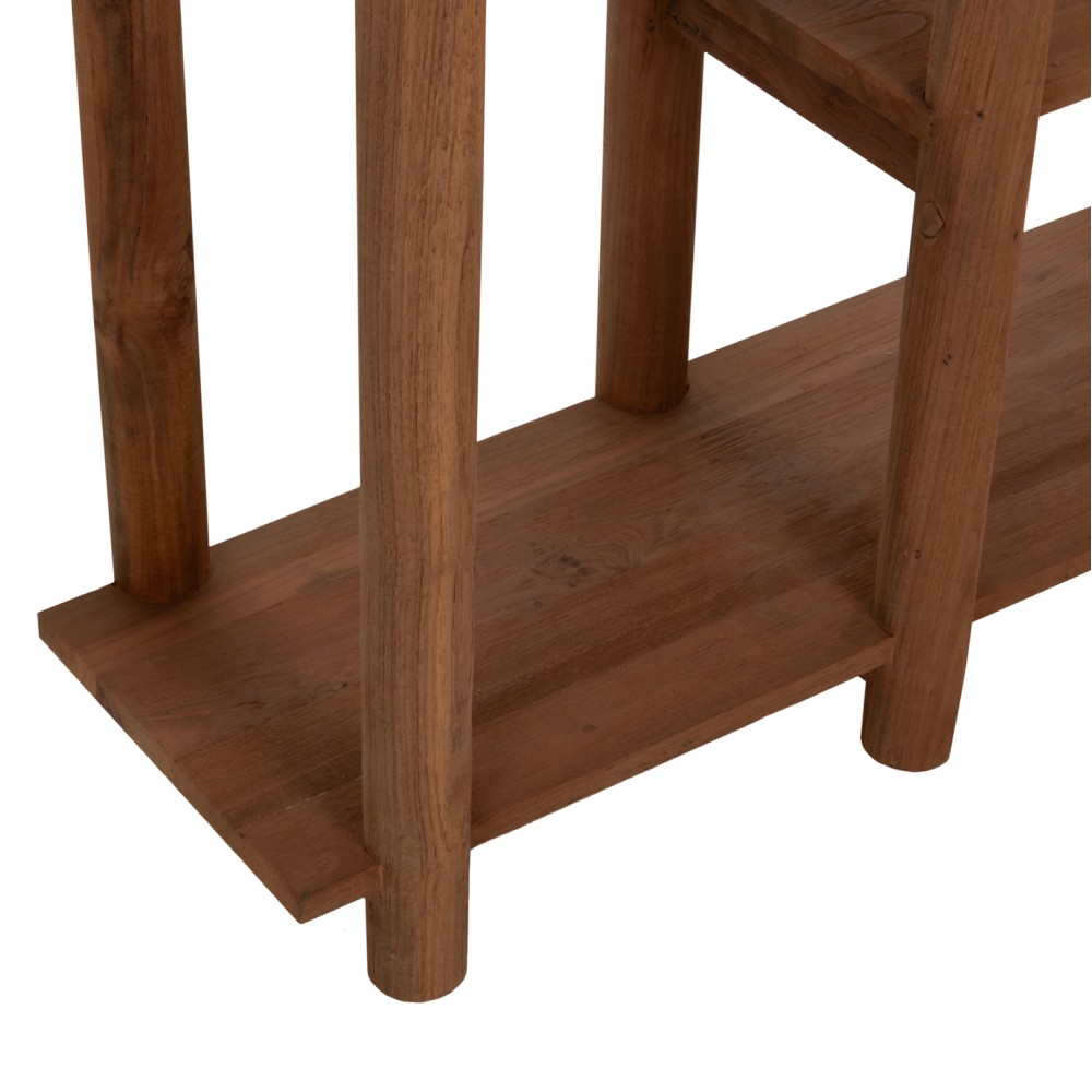 Κονσόλα "KUTAI" από ξύλο σε φυσικό χρώμα 120x35x80