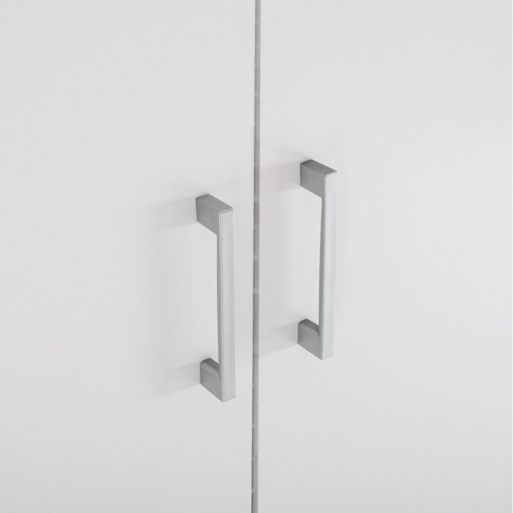 Ντουλάπα δίφυλλη "JENNA" σε χρώμα λευκό 80x43x181