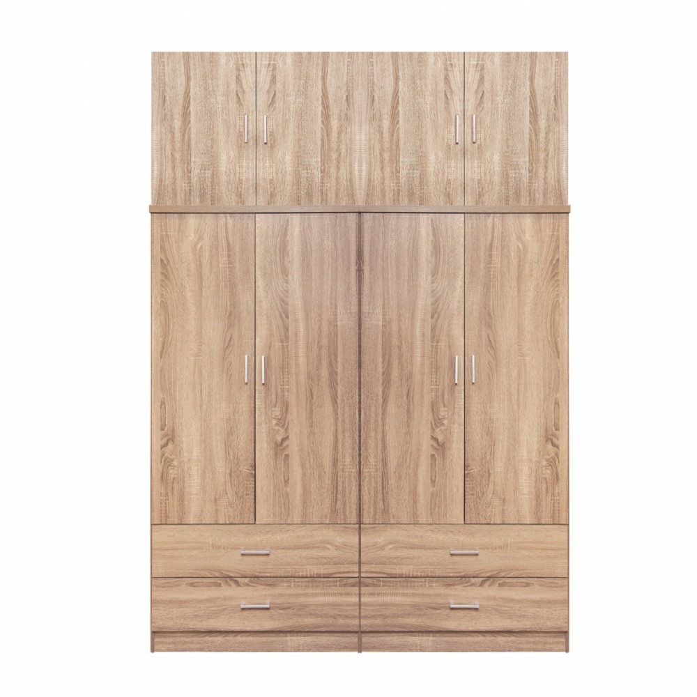 Ντουλάπα με πατάρι σε χρώμα σονόμα 160X42X241