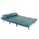 Καναπές κρεβάτι "ASMA" από βελούδο σε χρώμα μέντας 140x75x89
