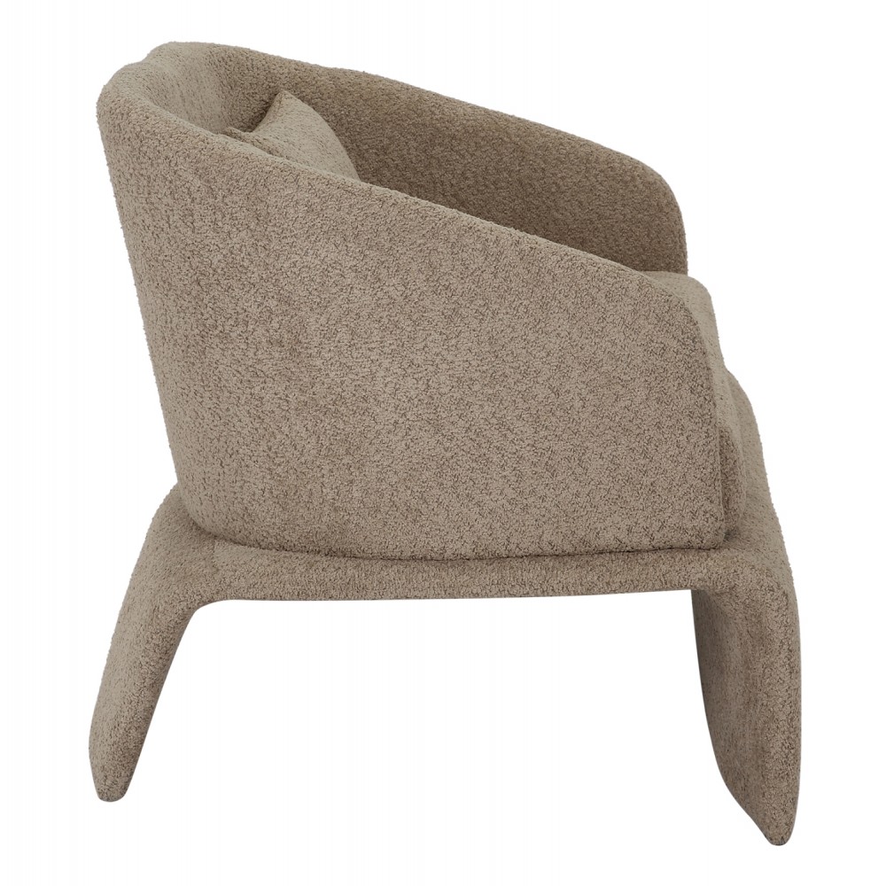 Καναπές "BEVY2" διθέσιος από ύφασμα/μέταλλο σε χρώμα μπέζ 128x72x74