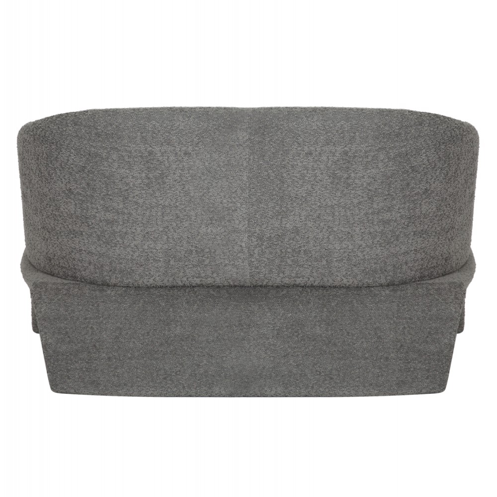 Καναπές "BEVY2" διθέσιος από ύφασμα/μέταλλο σε χρώμα γκρί 128x72x74