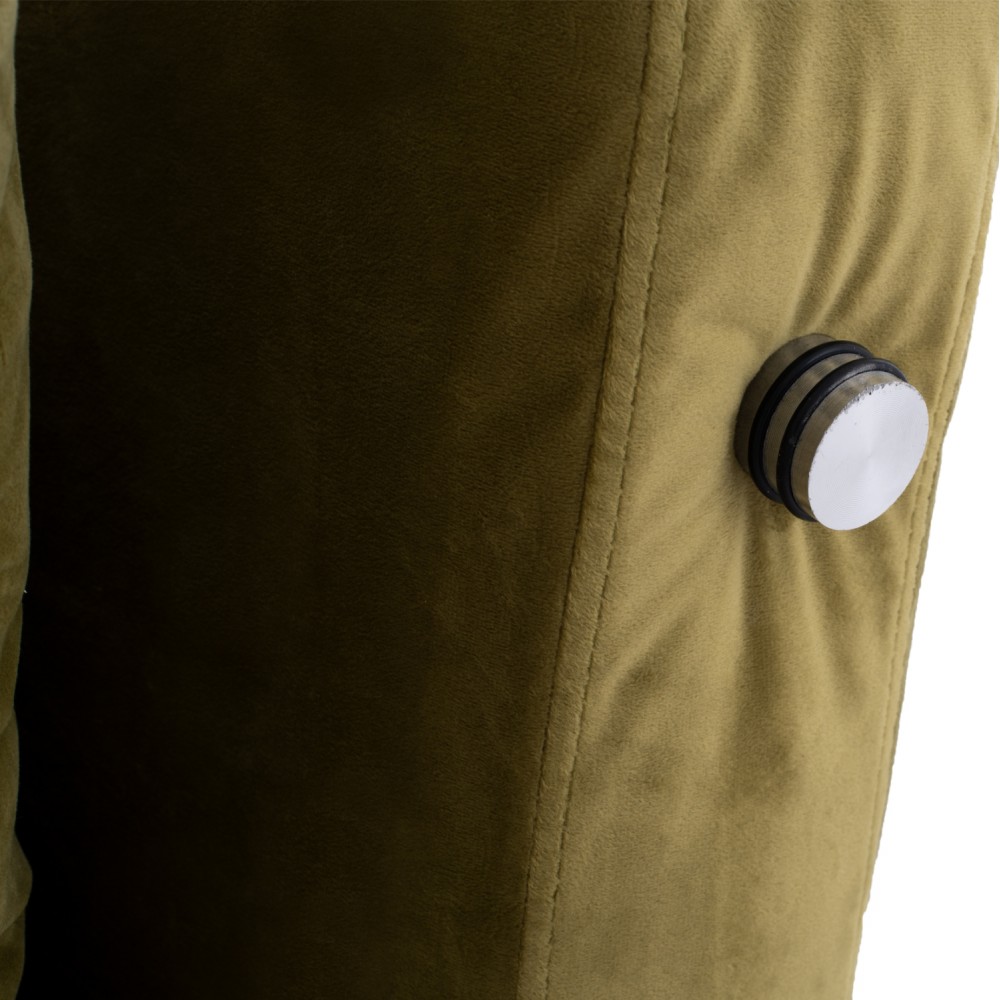 Καναπές κρεβάτι από βελούδο σε χρώμα λαδί 150x87x79