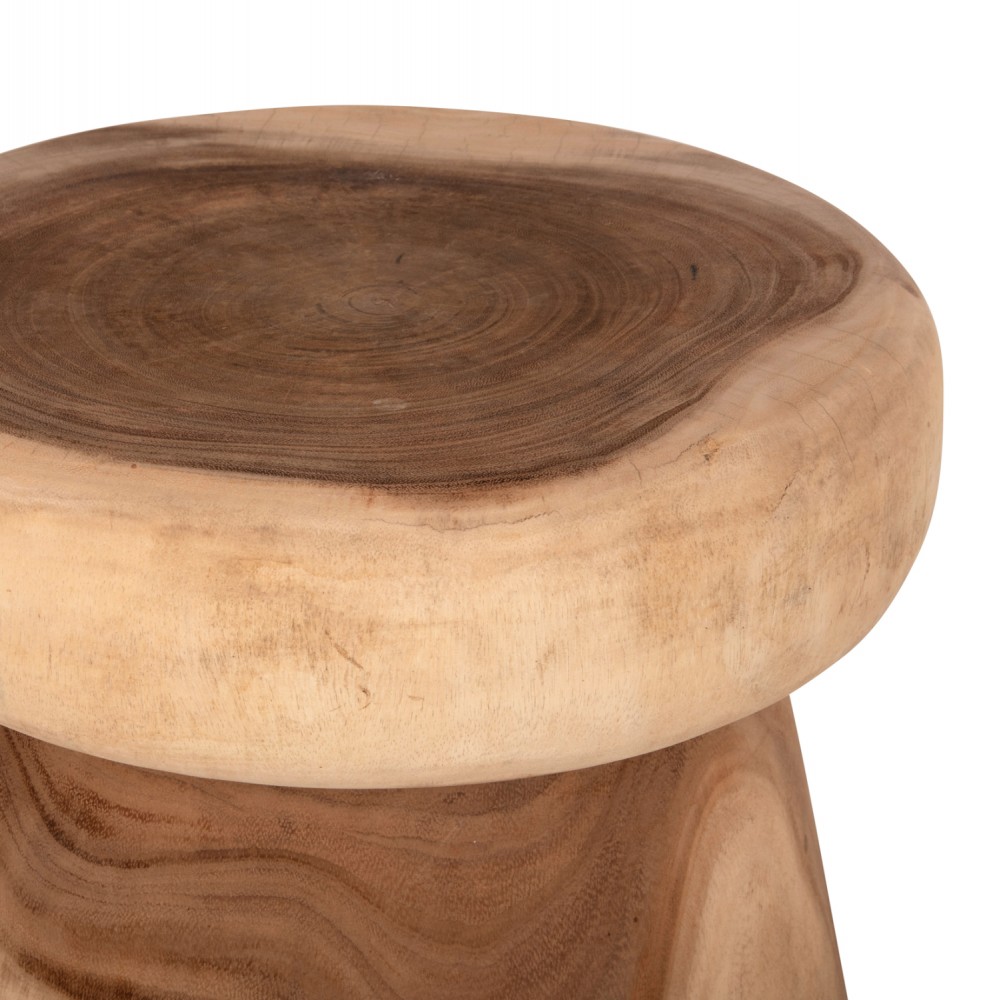 Τραπέζι βοηθητικό "CUPRE" από ξύλο σε χρώμα φυσικό Φ43x46