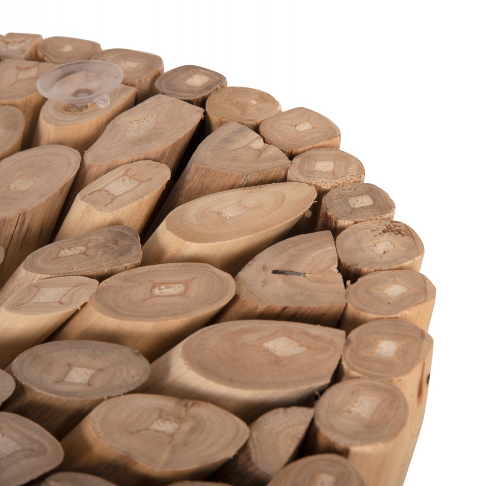 Τραπέζι βοηθητικό "COOTER" από ξύλο σε χρώμα φυσικό Φ37x50