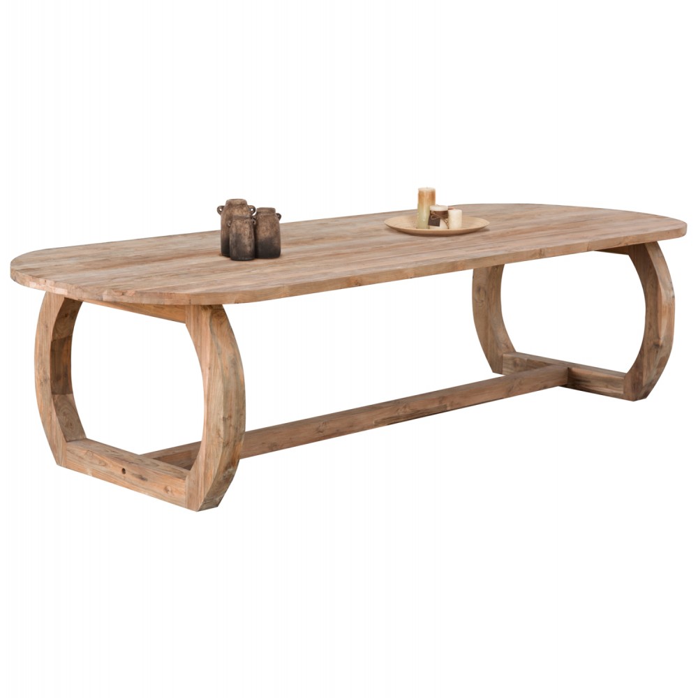 Τραπέζι τραπεζαρίας από ξύλο σε χρώμα φυσικό 320x120x78