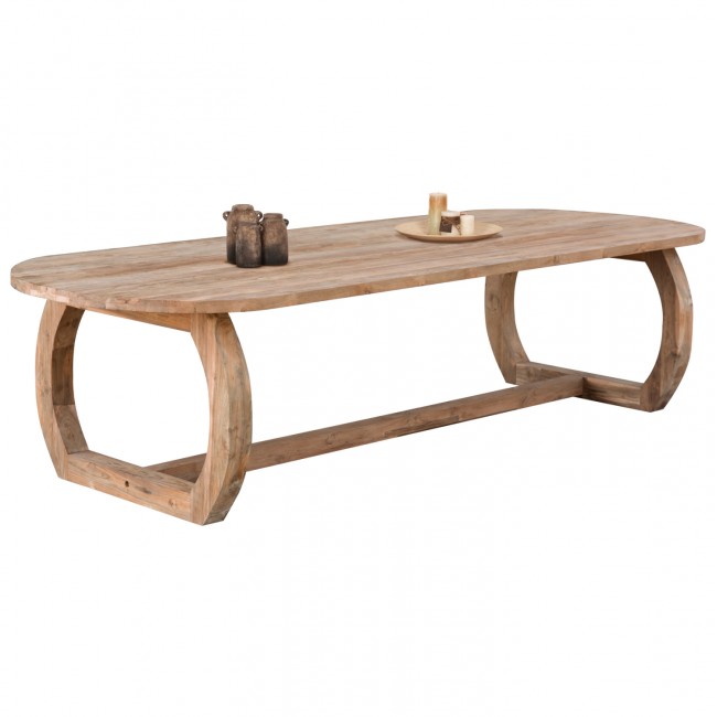 Τραπέζι τραπεζαρίας από ξύλο σε χρώμα φυσικό 320x120x78