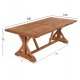 Τραπέζι τραπεζαρίας "KRONOS" από ξύλο σε χρώμα φυσικό 240x100x75