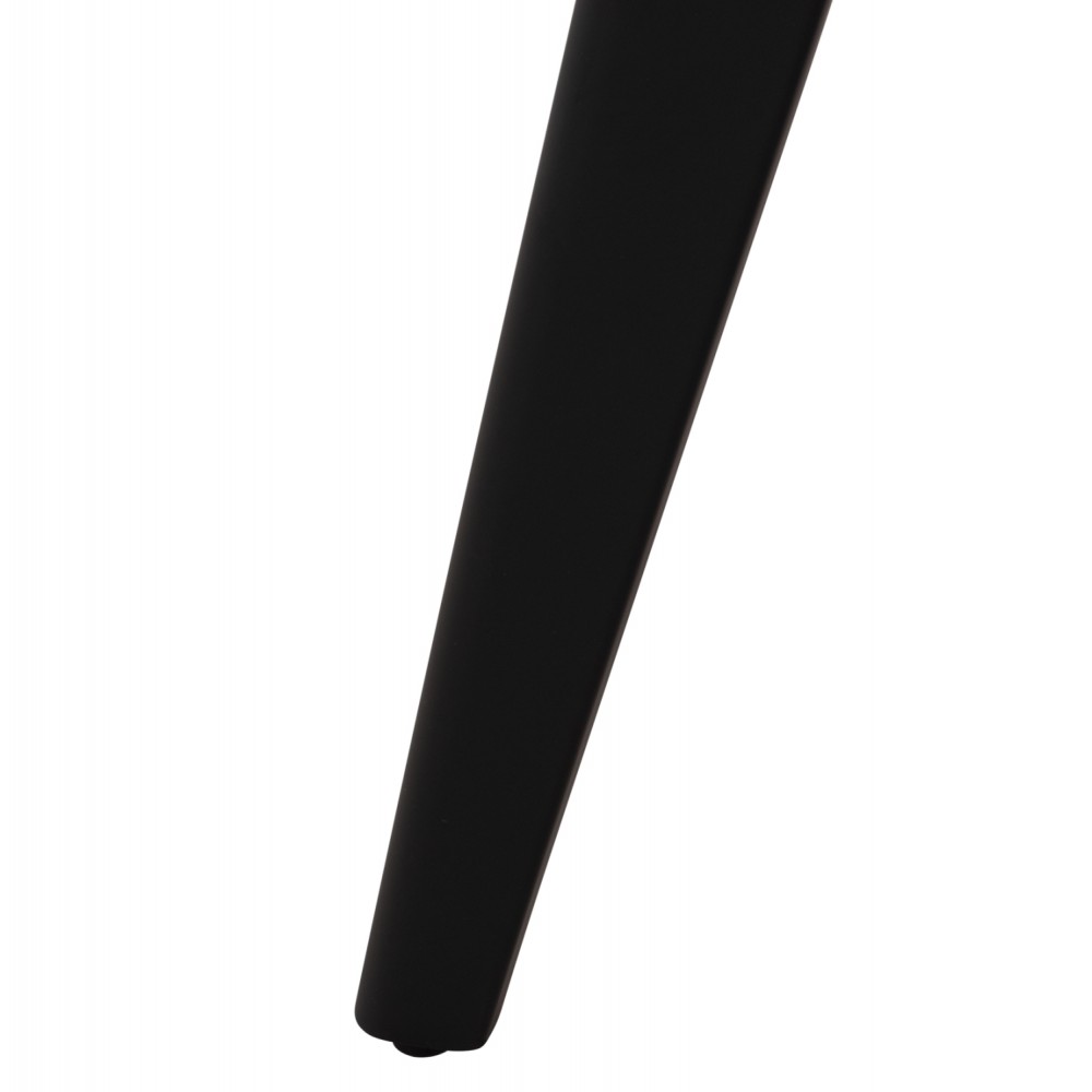 Τραπέζι τραπεζαρίας από mdf/μέταλλο σε χρώμα φυσικό/μαύρο Φ120x75