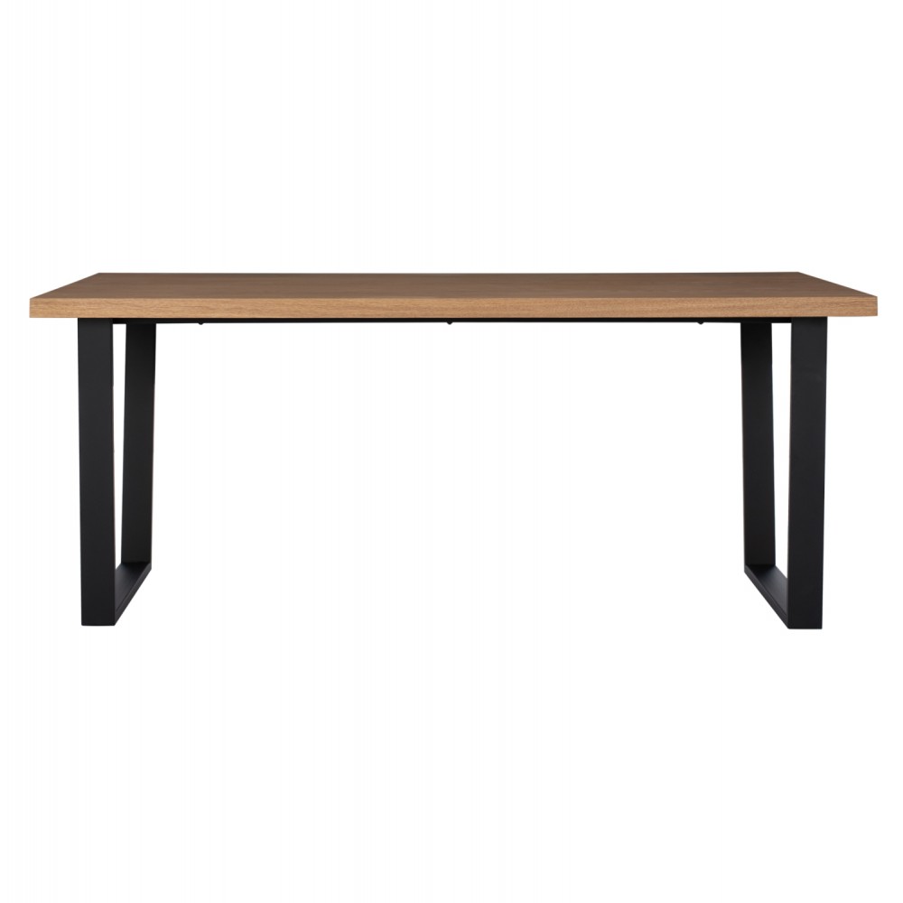 Τραπέζι τραπεζαρίας σε χρώμα φυσικό/μαύρο 180X90X75