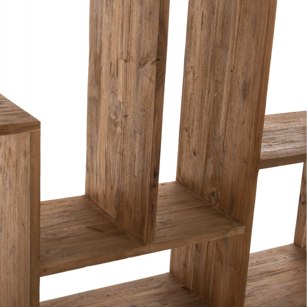 Βιβλιοθήκη"ROMULUS" από ξύλο σε χρώμα φυσικό 140x30x210,5