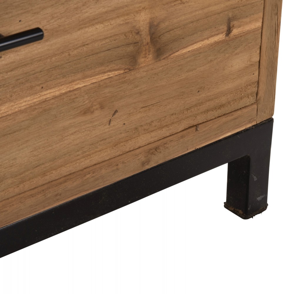 Βιβλιοθήκη"ROMULUS" από ξύλο σε χρώμα φυσικό 140x30x210,5