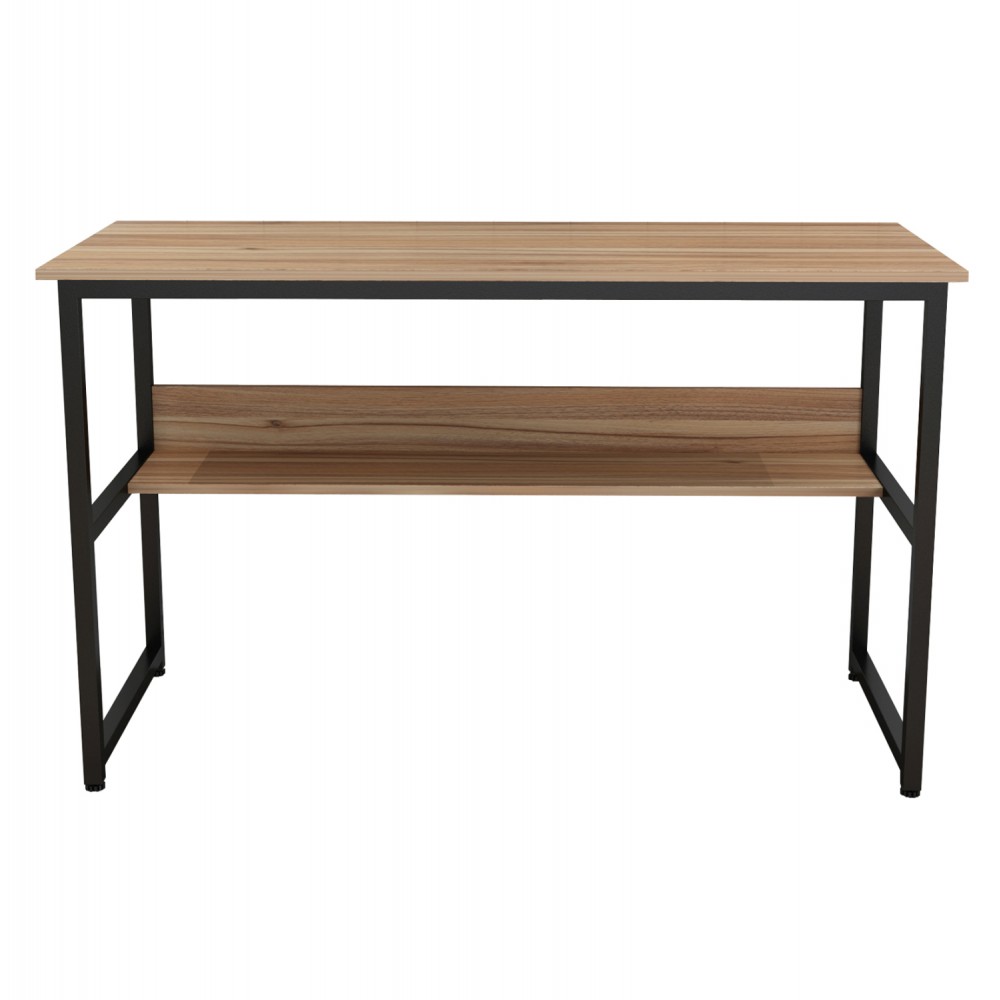 Γραφείο σε χρώμα καρυδί/μαύρο 120X50X75