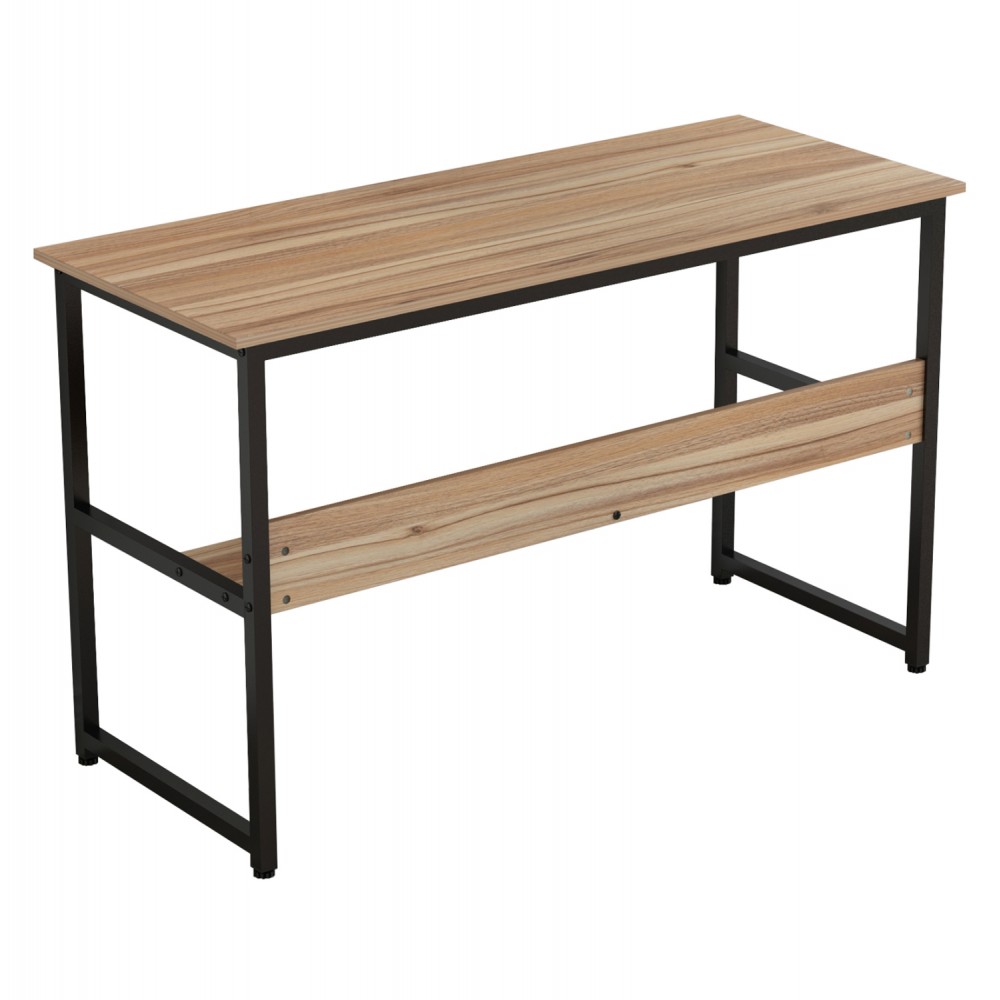 Γραφείο σε χρώμα καρυδί/μαύρο 120X50X75