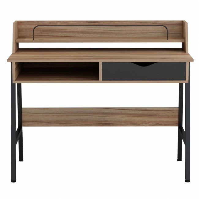 Γραφείο σε χρώμα καρυδί/μαύρο 104Χ48Χ89