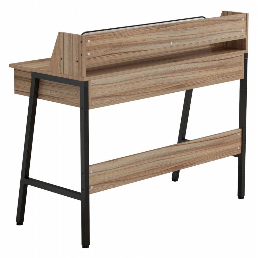 Γραφείο σε χρώμα καρυδί/μαύρο 104Χ48Χ89