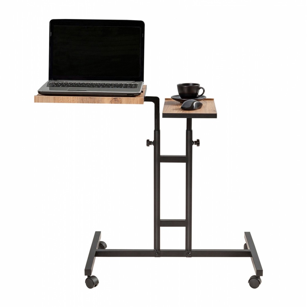 Γραφείο με ρυθμιζόμενο ύψος και κλίση σε φυσικό και μαύρο χρώμα 67x45,4x62-87