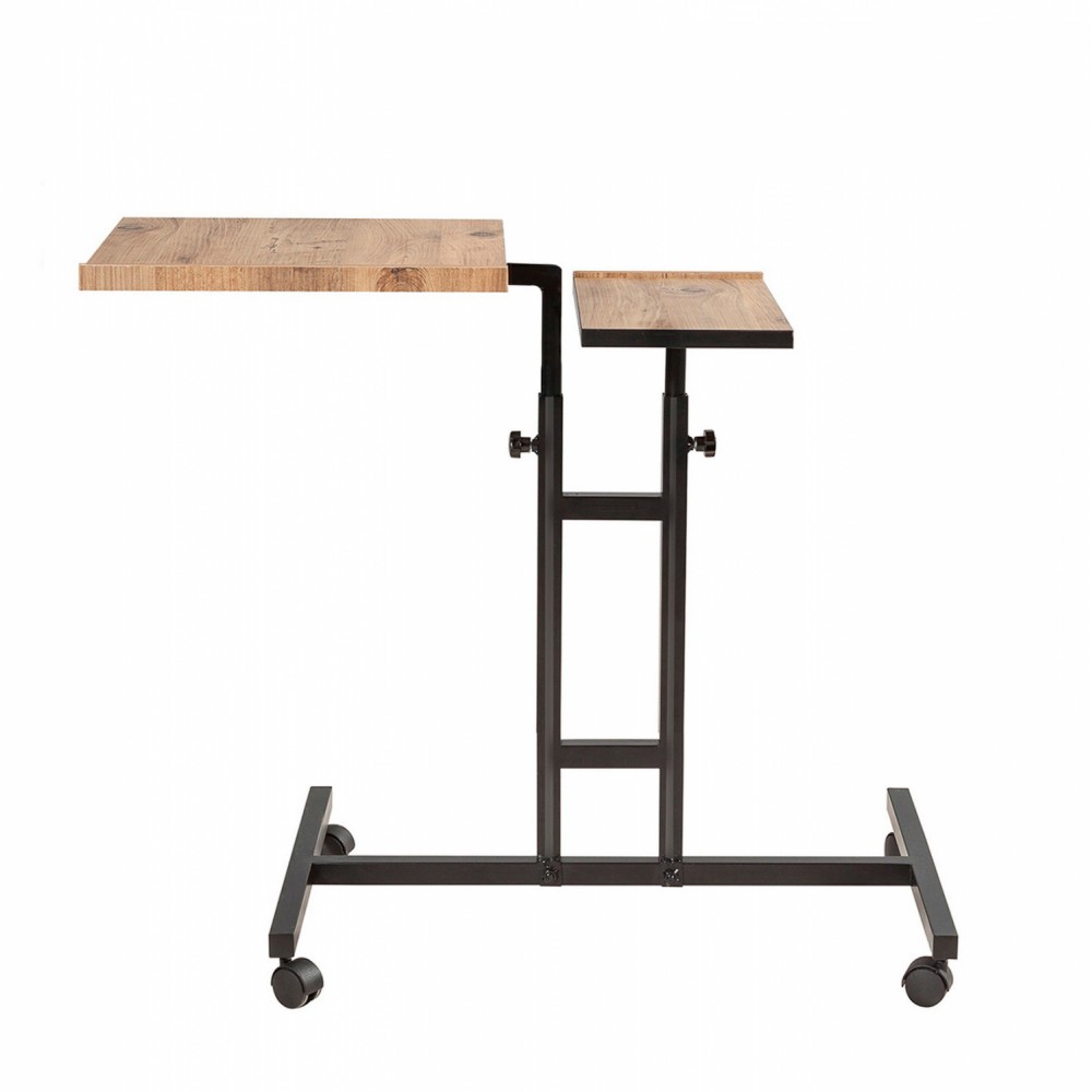 Γραφείο με ρυθμιζόμενο ύψος και κλίση σε φυσικό και μαύρο χρώμα 67x45,4x62-87