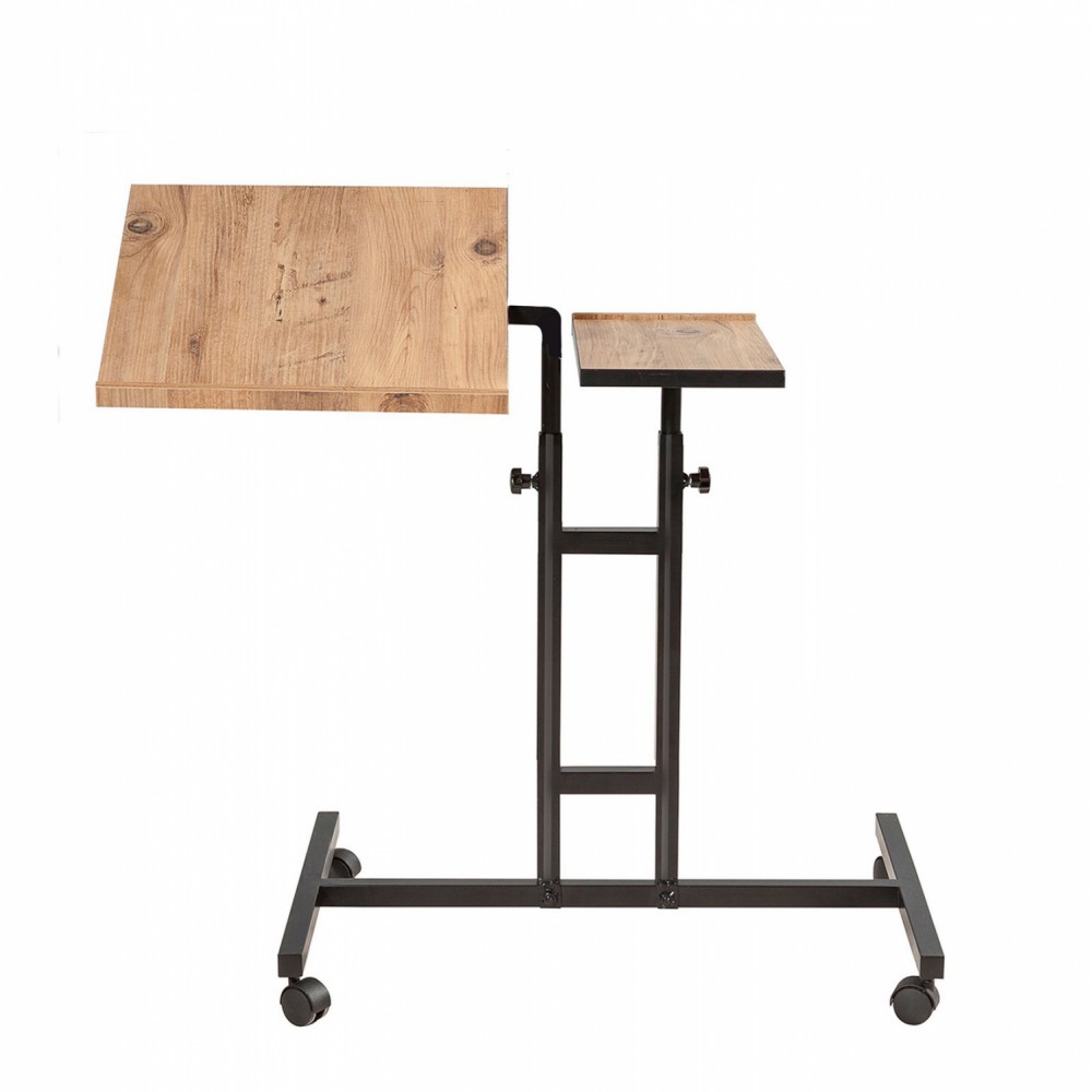 Γραφείο με ρυθμιζόμενο ύψος και κλίση σε φυσικό και μαύρο χρώμα 67x45,4x62-87