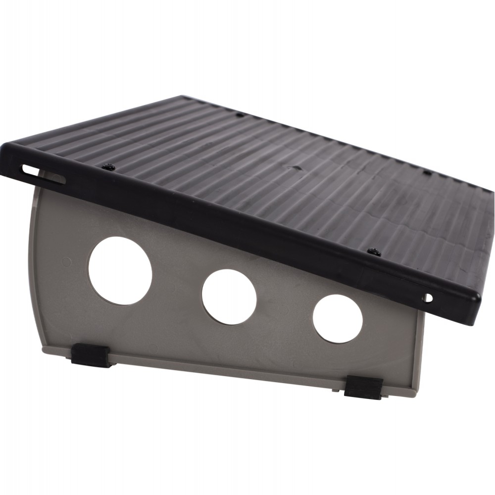 Υποπόδιο γραφείου από πλαστικό σε χρώμα μαύρο 40x35x15