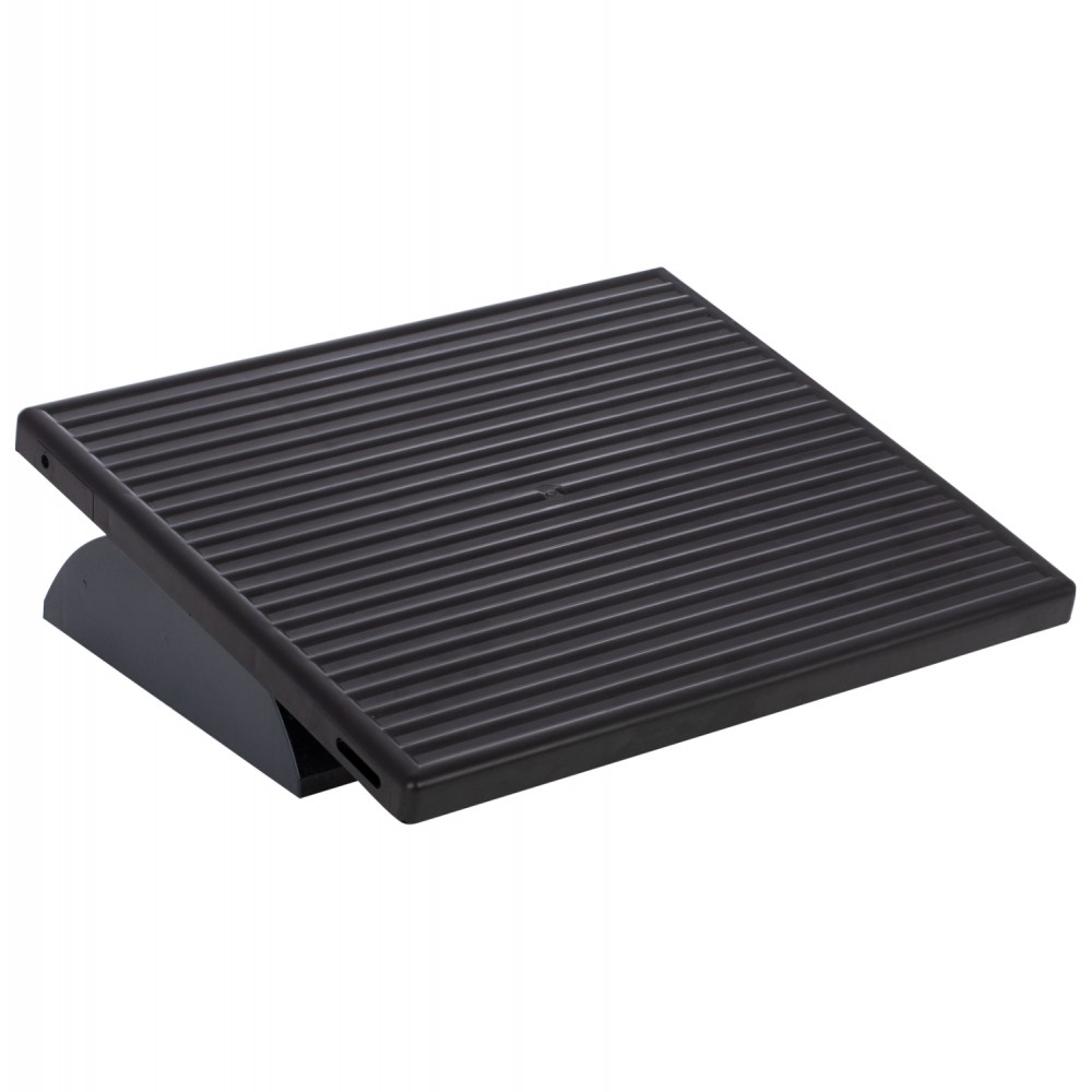 Υποπόδιο γραφείου από πλαστικό σε χρώμα μαύρο 40x35x10