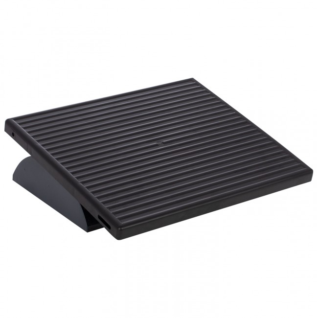 Υποπόδιο γραφείου από πλαστικό σε χρώμα μαύρο 40x35x10