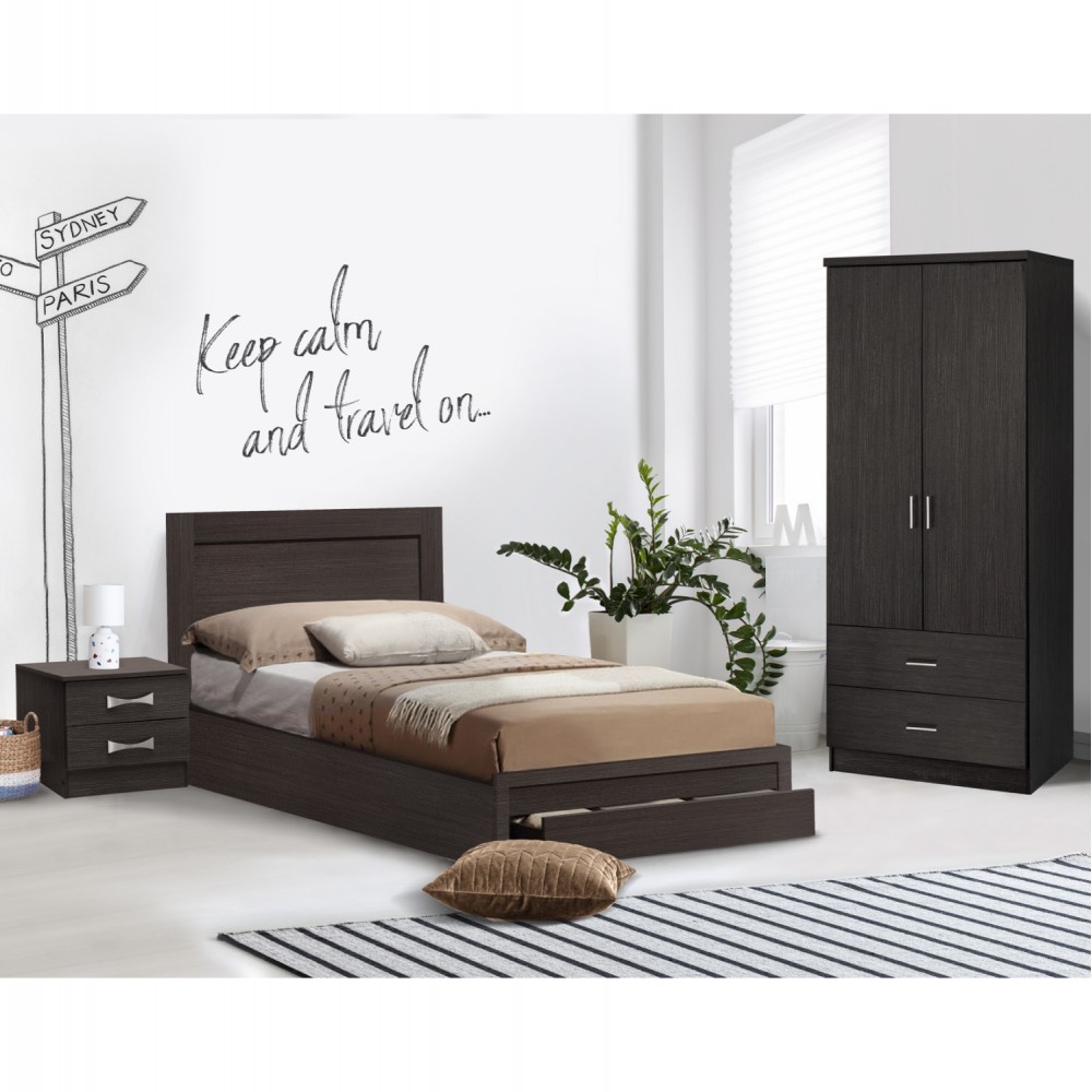 Σετ φοιτητικό πακέτο 3τμχ σε χρώμα zembrano 119x196x30 – 92,5