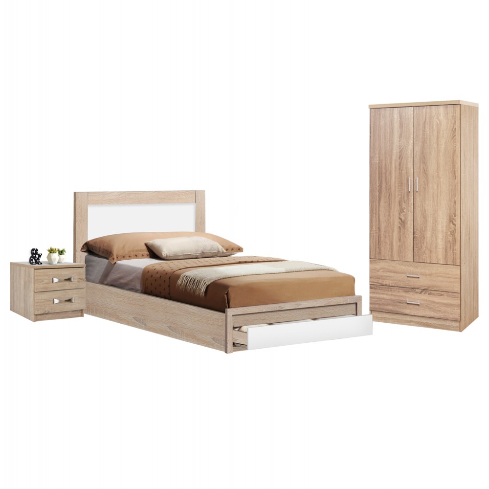 Σετ φοιτητικό πακέτο 3τμχ σε χρώμα sonama 119x196x92,5