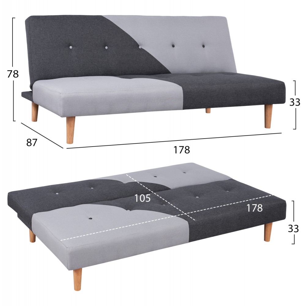 Σετ φοιτητικό πακέτο 6τμχ σε χρώμα sonama/λευκό 119x196x92,5