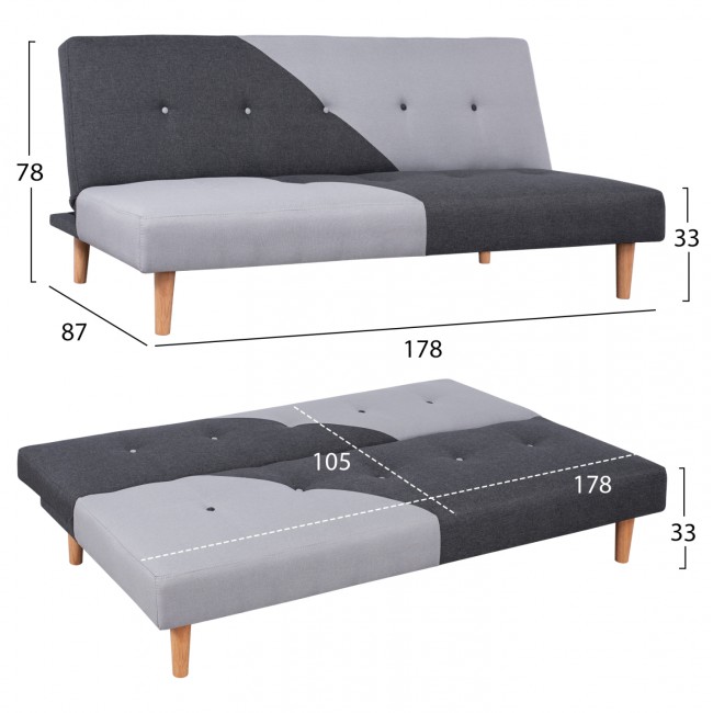 Σετ φοιτητικό πακέτο 6τμχ σε χρώμα sonama/λευκό 119x196x92,5