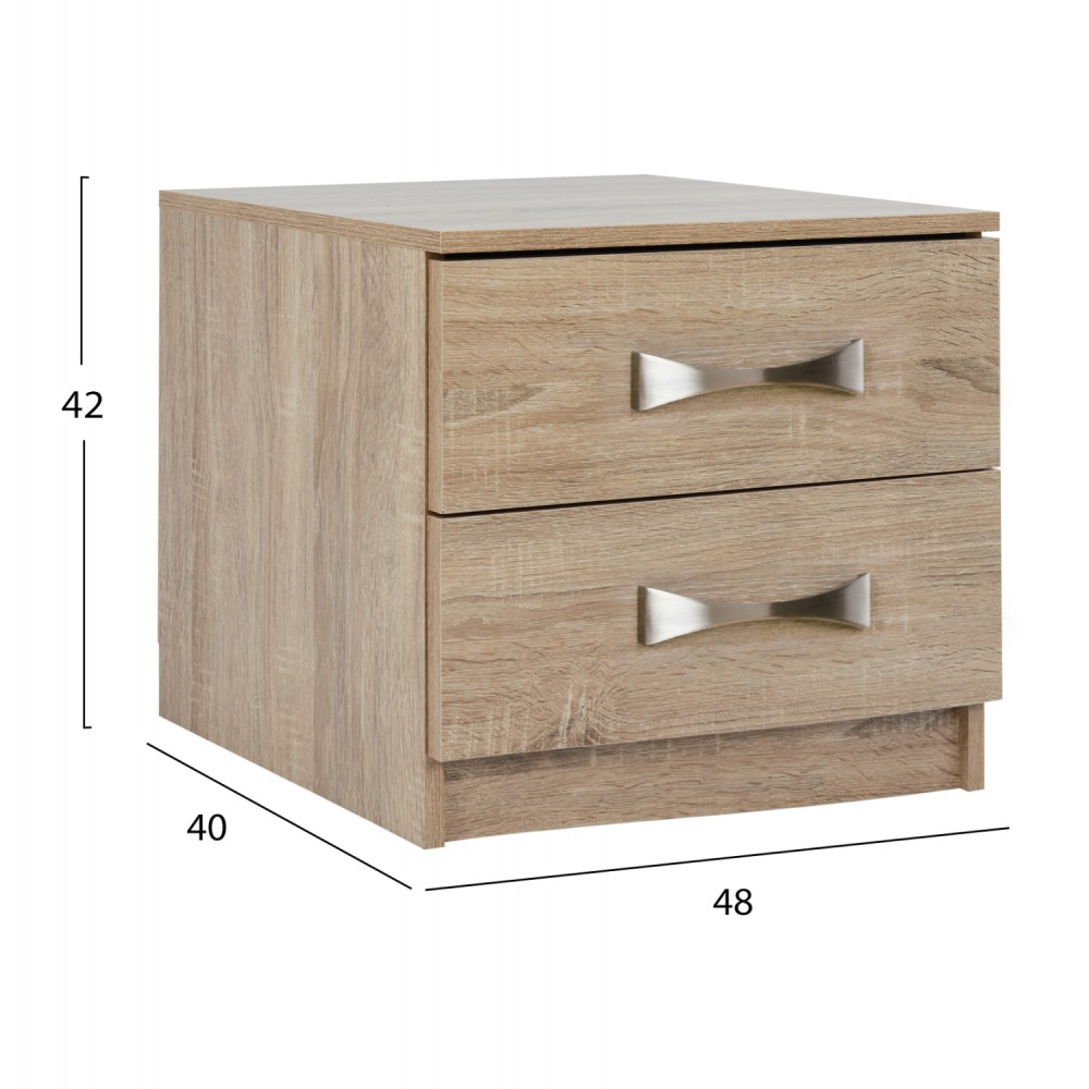 Σετ φοιτητικό πακέτο 6τμχ σε χρώμα sonama/λευκό 119x196x92,5