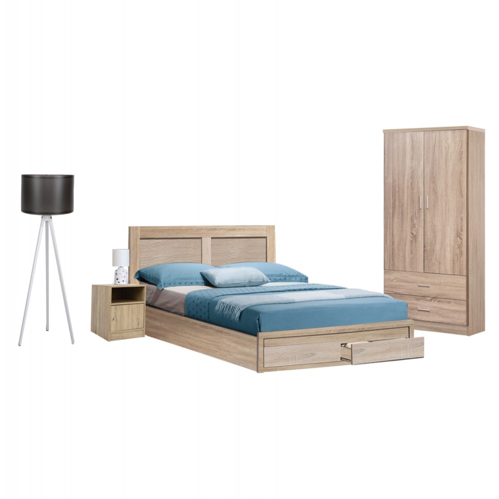 Σετ φοιτητικό πακέτο 4τμχ σε χρώμα sonama 159x206x92,5